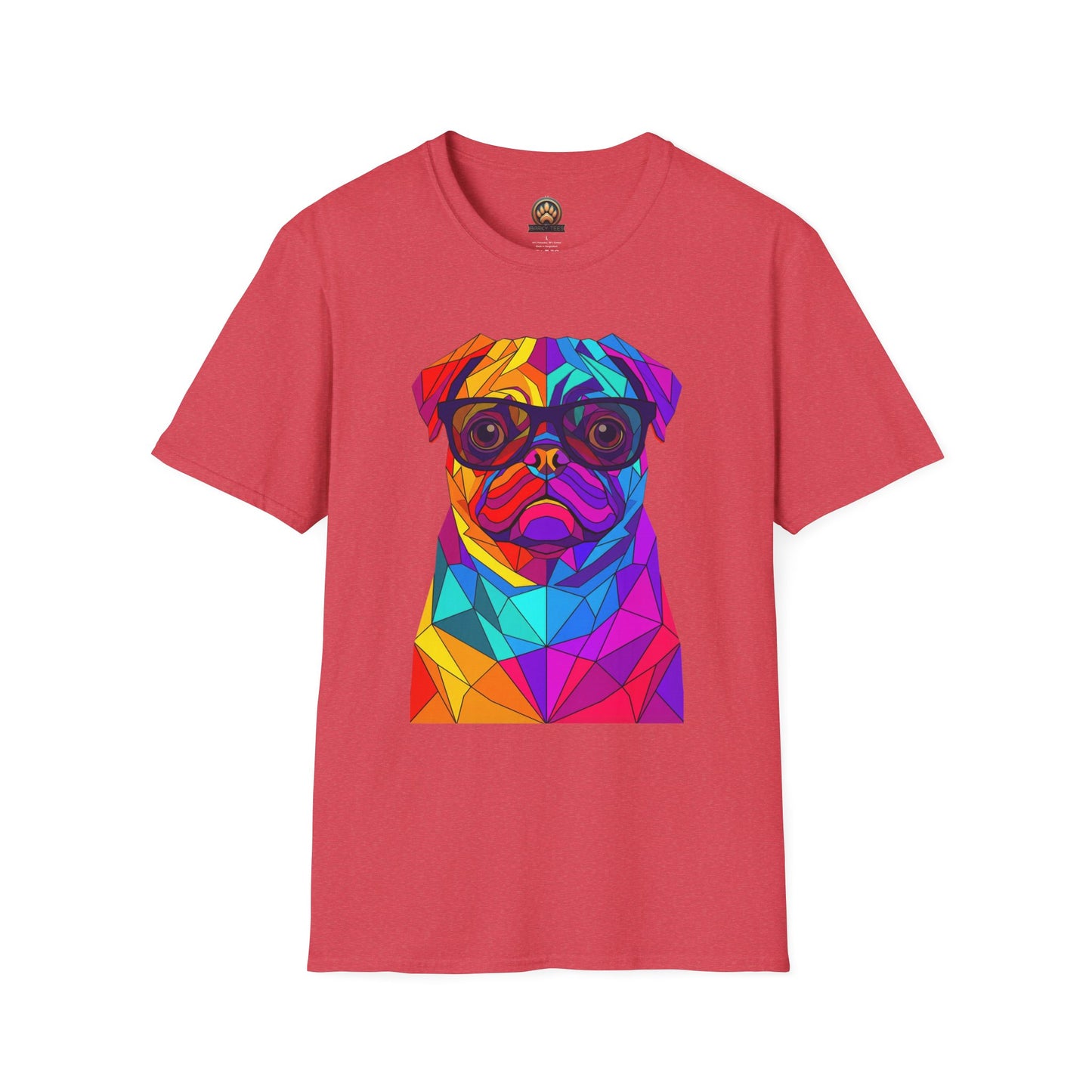 Professor Pug Tee - Large Front Print