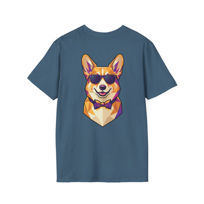 Dapper Corgi Tee - Pocket & Large Back Print