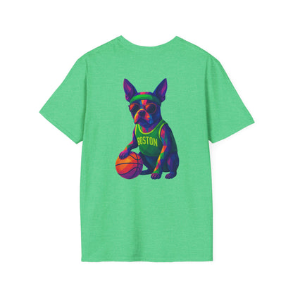 Boston Terrier Basketball Tee - Pocket & Large Back Print