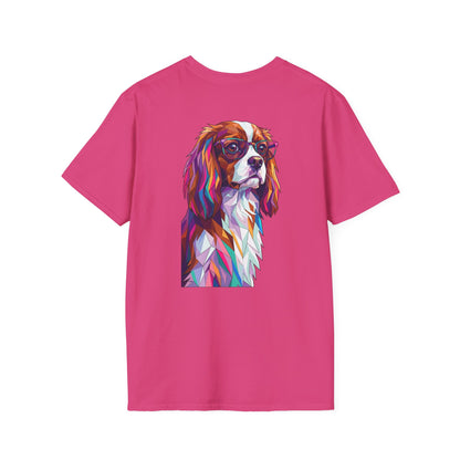 Portrait Cavalier King Charles Tee - Pocket & Large Back Print