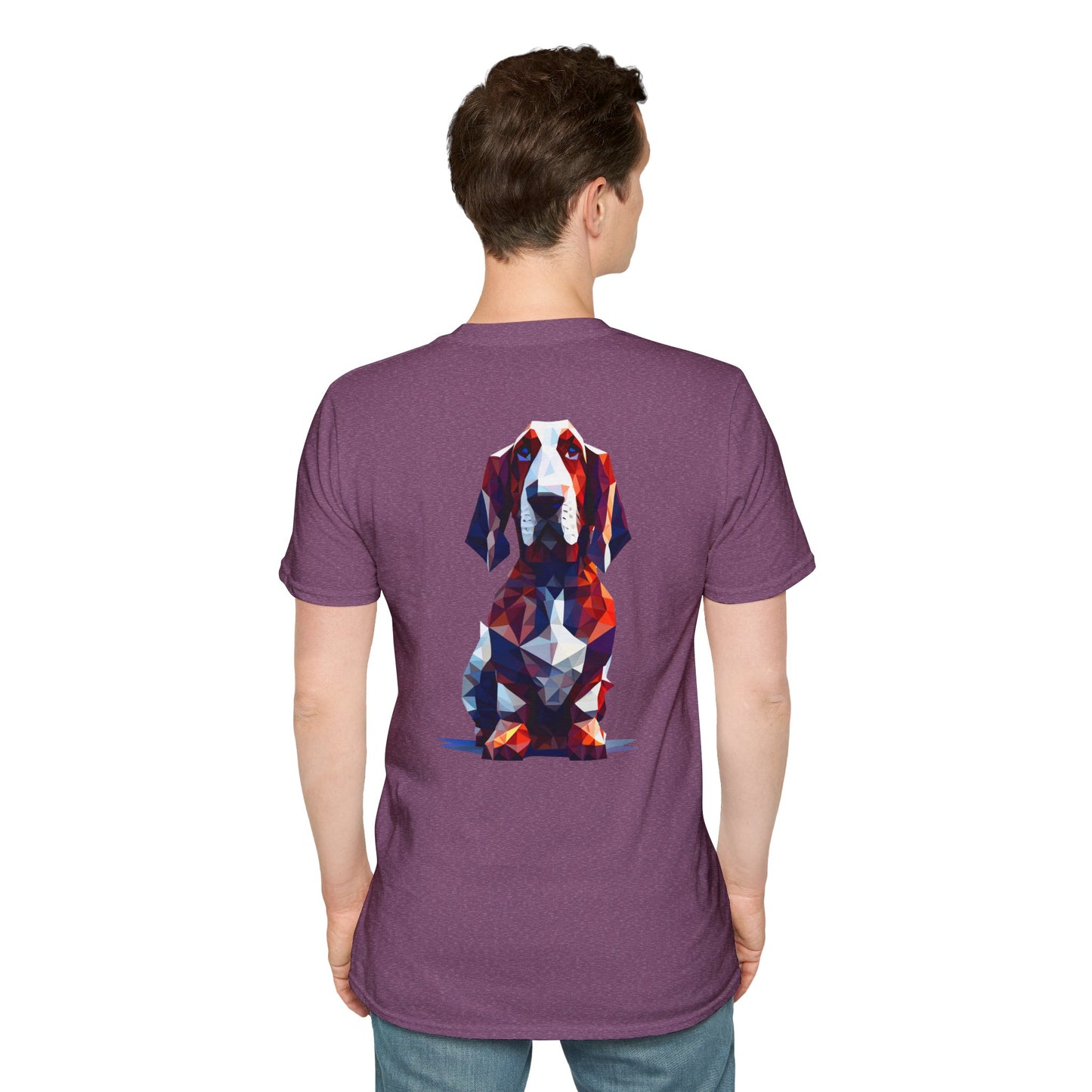 Polygon Basset Hound Tee - Pocket & Large Back Print