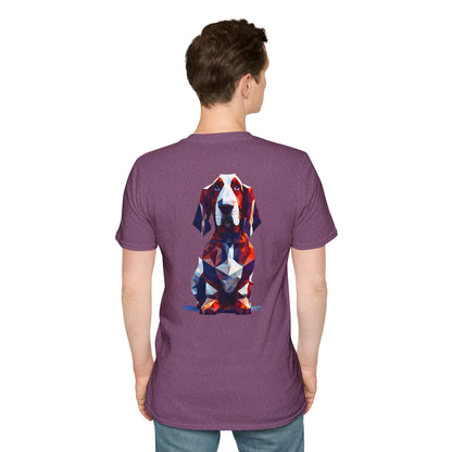 Polygon Basset Hound Tee - Pocket & Large Back Print