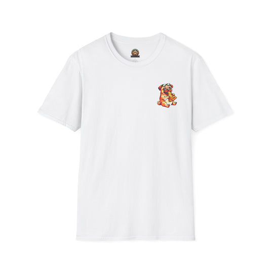 Pizza Pug Tee - Pocket & Large Back Print