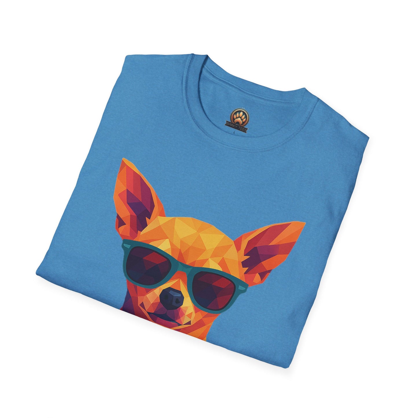 Dog Mom Tee – Polygon Chihuahua Edition - Large Front Print Only