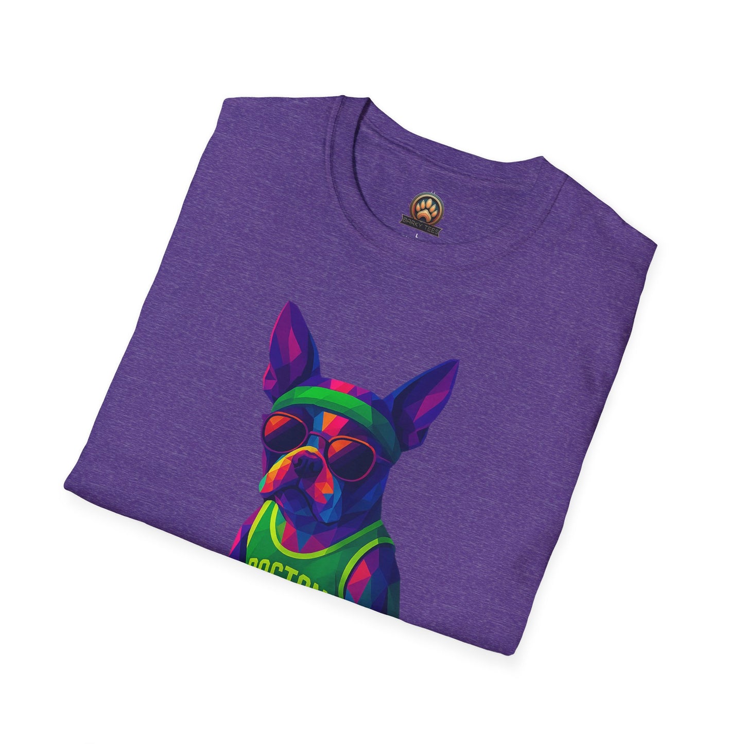 Boston Terrier Basketball Tee - Large Front Print