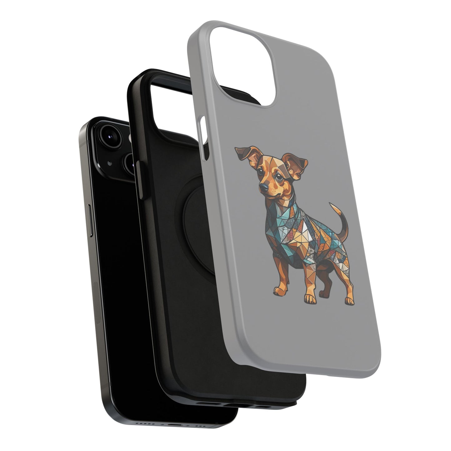 Polygon Style Pop Art Chiweenie Dog iPhone Phone Case