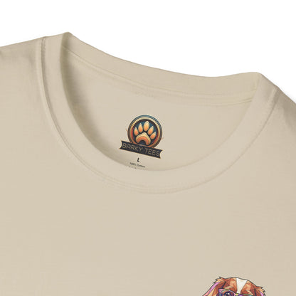 Tea Party Cavalier King Charles Tee - Pocket & Large Back Print