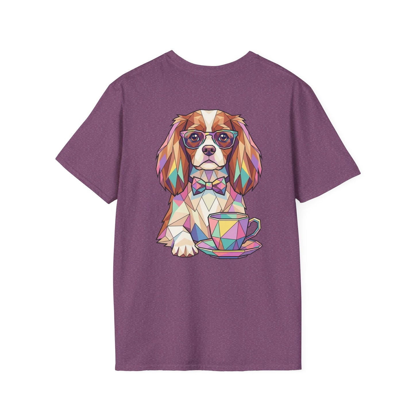 Tea Party Cavalier King Charles Tee - Pocket & Large Back Print