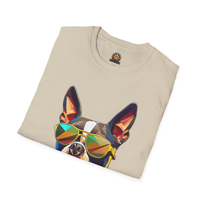 Sunny Boston Terrier Tee - Large Front Print