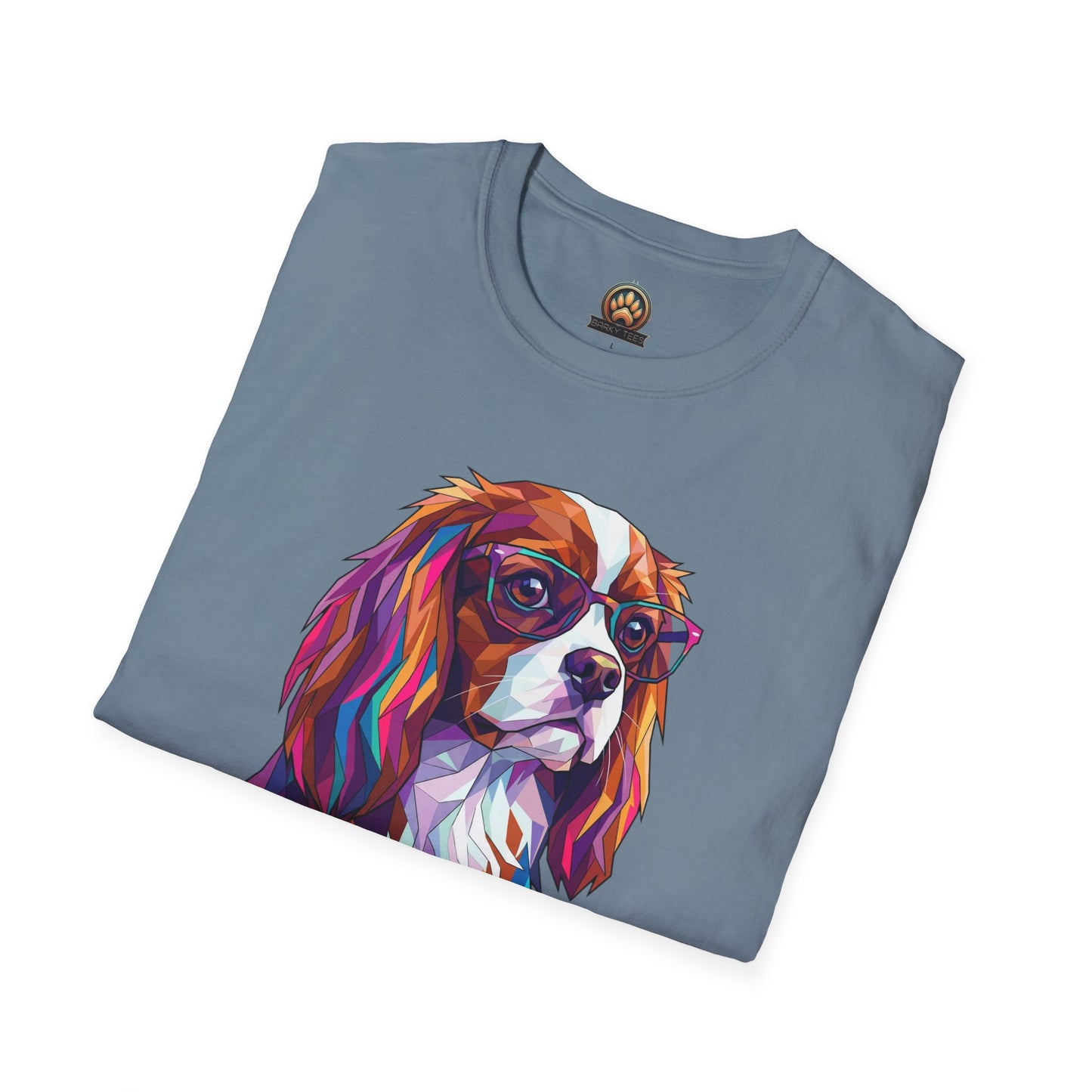 Portrait Cavalier King Charles Tee - Large Front Print