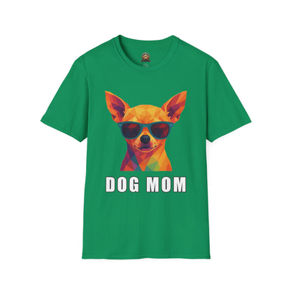 Dog Mom Tee – Polygon Chihuahua Edition - Large Front Print Only