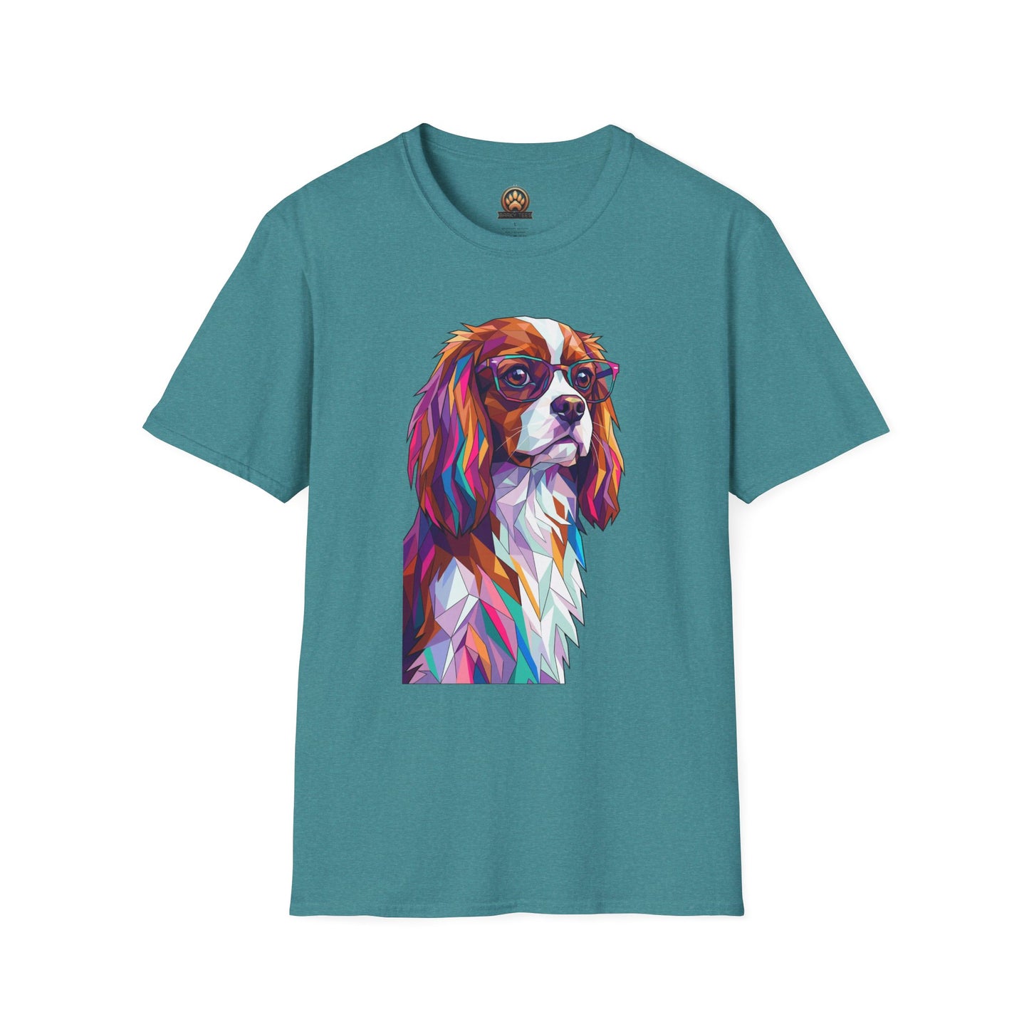 Portrait Cavalier King Charles Tee - Large Front Print