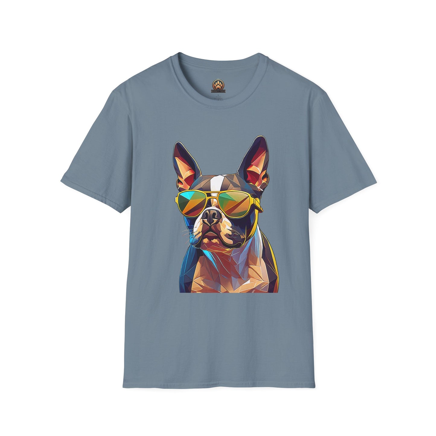 Sunny Boston Terrier Tee - Large Front Print