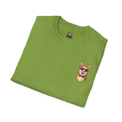 Dapper Corgi Tee - Pocket & Large Back Print