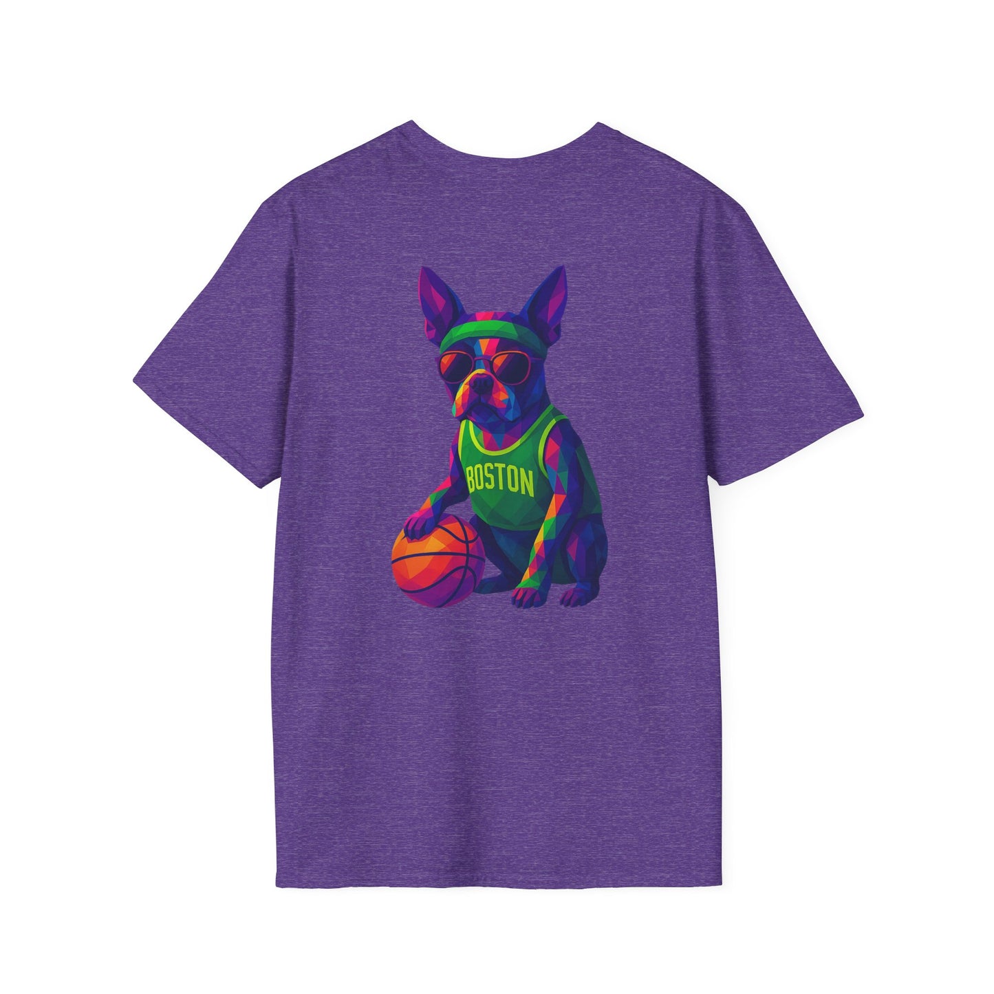 Boston Terrier Basketball Tee - Pocket & Large Back Print
