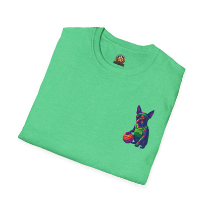 Boston Terrier Basketball Tee - Pocket & Large Back Print